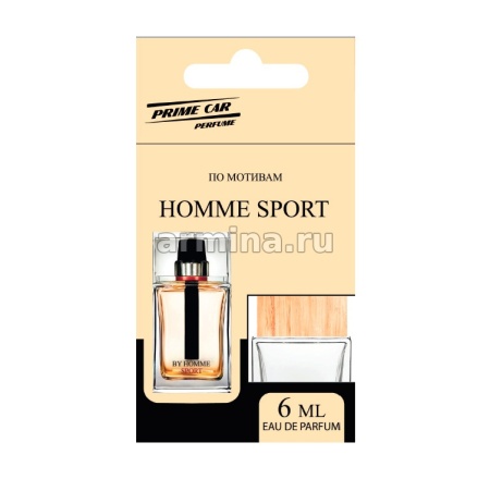 Ароматизатор "PRIME CAR" флакон с деревянной крышкой "Dior Homme Sport" 6 мл /20