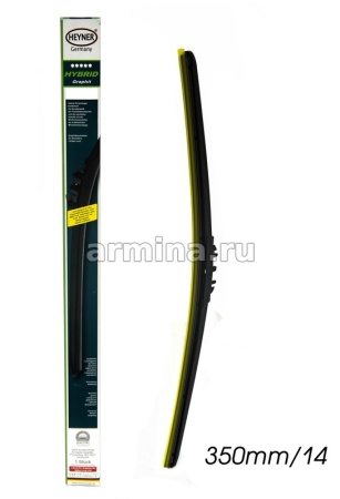 Щетка стеклоочистителя гибридно-бескаркасная "HEYNER" "HYBRID" 350 мм-14" (024) 1 шт. /10/50
