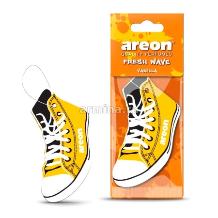 Ароматизатор "AREON" бумажный "Fresh Wave" Vanilla /уп-20/120/360
