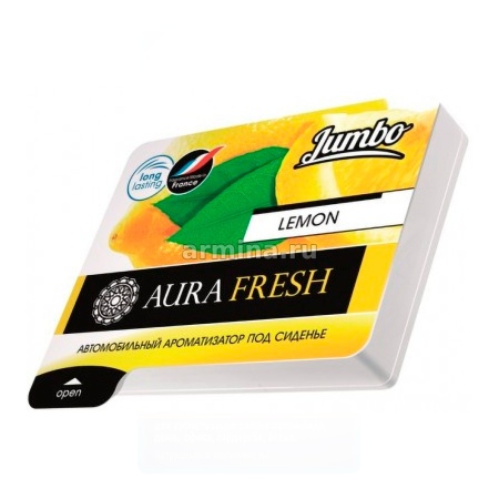 Ароматизатор "AURA FRESH" под сидение "JUMBO" Lemon /24