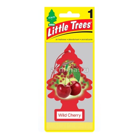 Ароматизатор "CAR FRESHNER" бумажный "Елочка" 10311 "Дикая вишня" (Wild Cherry) /блок 24/144