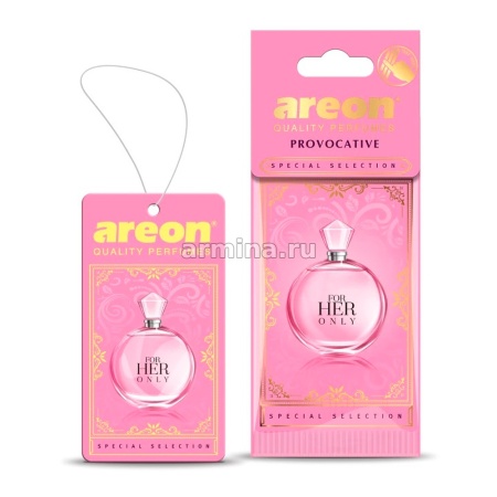 Ароматизатор "AREON" бумажный "SPECIAL SELECTION" Provocative /уп-10/120