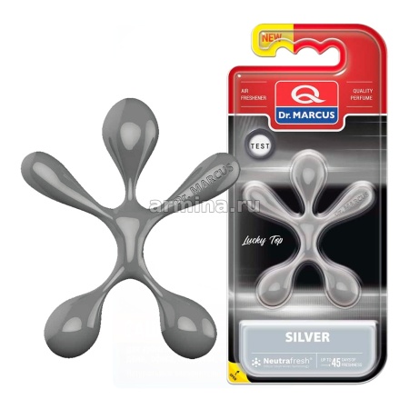 Ароматизатор "Dr.MARCUS" подвеска "Lucky Top" Silver /блок 14/56