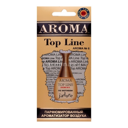 Ароматизатор "AROMA TOP LINE" бумажный №6 "Dior Jadore" /уп-10/60