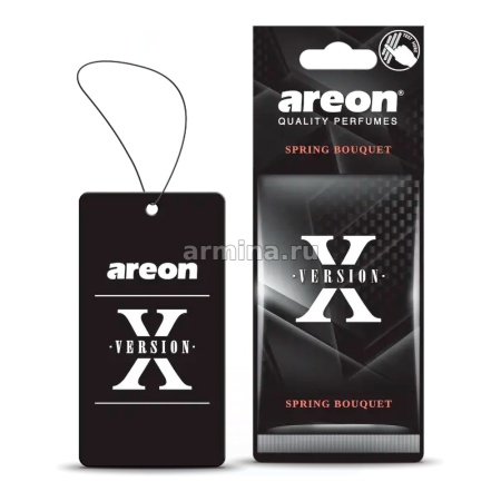 Ароматизатор "AREON" бумажный "X-VERSION" Spring Bouquet /уп-10/120/360