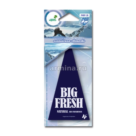 Ароматизатор "FKVJP" бумажный "BIG FRESH" PABF  18 "Альпийская свежесть" /уп-10/200
