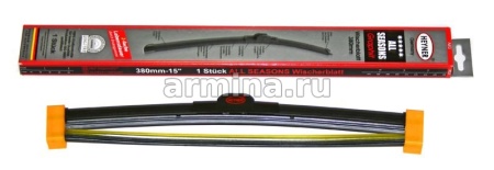Щетка стеклоочистителя бескаркасная "HEYNER" 380 мм-15" (085) премиум, с доп. резинкой, 1 шт. /50