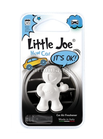 Ароматизатор "Little Joe OK" на дефлектор "White" New Car /блок 6/48