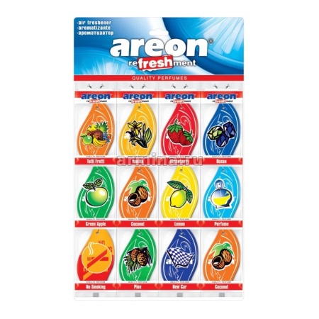 Ароматизатор "AREON" бумажный "MON CLASSIC" "Refreshment" "Ассорти" МИКС /п-60/900