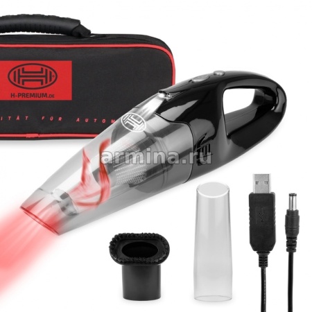 Пылесос "HEYNER" 238100 с центрифугой, светодиодной лампой, акк. 2500 мАч, влажн. сух. уборка,12В /2