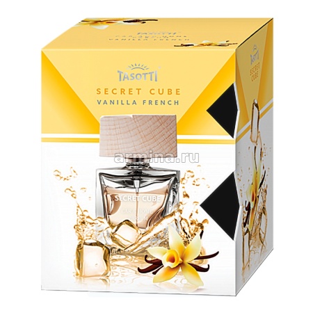 Ароматизатор "TASOTTI" спрей "SECRET CUBE" French Vanilla, 50 мл /16/48