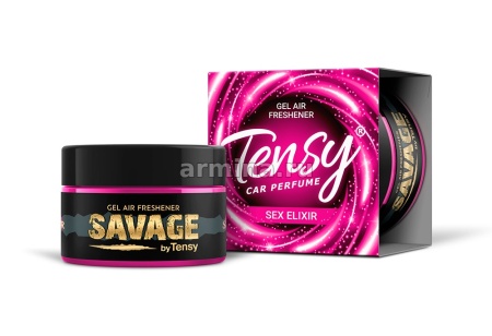 Ароматизатор "TENSY" на панель, ойл-гель "Savage" Секс эликсир, 75 г /40