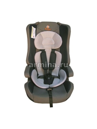 Кресло детское автомобильное "Kenga" LD02 серое, I-II-III группы, 3-12 лет, 9-36 кг /4