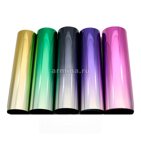 Пленка солнцезащ. полоса 75мкр на лобовое стекло (0.2x1.5м) Gradual Purple /уп-5/500  