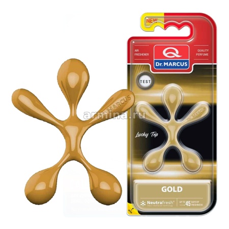 Ароматизатор "Dr.MARCUS" подвеска "Lucky Top" Gold /блок 14/56