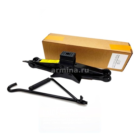 Домкрат ромбический "ГЛАВДОР" GL-991 1 т, выс.105-340 мм, закал. винт, резин. опора, чехол и коробка