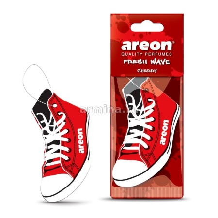 Ароматизатор "AREON" бумажный "Fresh Wave" Cherry /уп-20/120/360