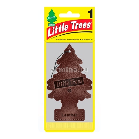 Ароматизатор "CAR FRESHNER" бумажный "Елочка" 10290 "Кожа" (Leather) /блок 24/144