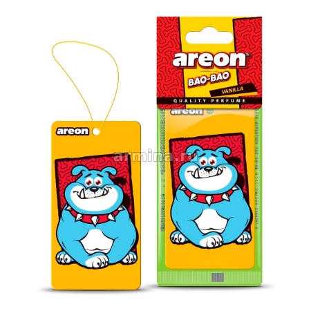 Ароматизатор "AREON" бумажный "MAO-BAO" Bao-Bao, Vanilla /уп-20/360