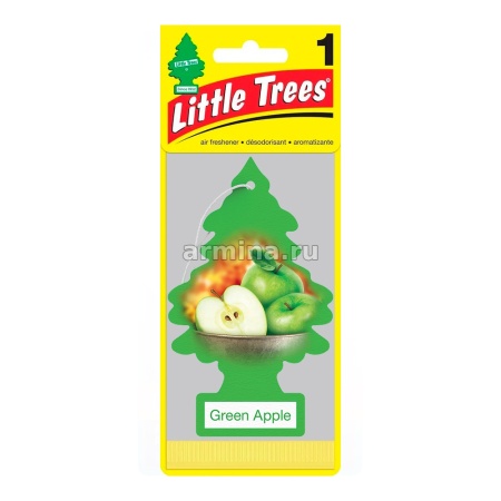 Ароматизатор "CAR FRESHNER" бумажный "Елочка" 10316 "Зелёное яблоко" (Green Apple) /блок 24/144