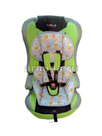 Кресло детское автомобильное "Kenga" LD02 зеленый, I-II-III группы, 3-12 лет, 9-36 кг /4