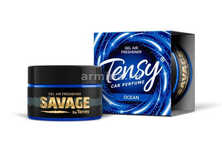 Ароматизатор "TENSY" на панель, ойл-гель "Savage" Океан, 75 г /40