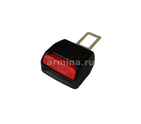 Заглушка замка ремня безопасности металл. с доп. отверстием под ремень (1 шт.) /300