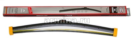 Щетка стеклоочистителя бескаркасная "HEYNER" 560 мм-22" (092) премиум, с доп. резинкой, 1 шт. /50