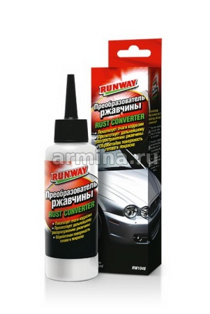 Преобразователь ржавчины "RUNWAY" RW1046, 120 мл /24