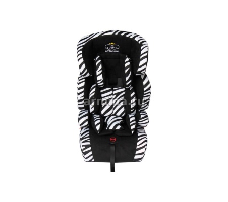 Кресло детское автомобильное "Little King" LK-01A чёрное велюр