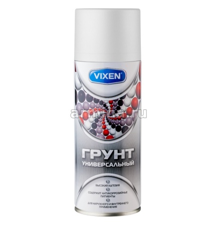 Грунт белый универсальный "VIXEN" VX-21000, аэрозоль, 520 мл /12