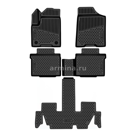 Коврики 3D в салон "Element" для HYUNDAI Custin 2024 полиуретан (5 шт.)