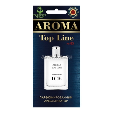 Ароматизатор "AROMA TOP LINE" бумажный №83 "ICE" /уп-10/60