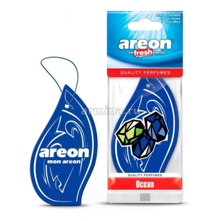 Ароматизатор "AREON" бумажный "MON CLASSIC" "Refreshment" Ocean /уп-20/120/360
