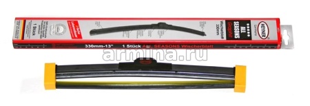 Щетка стеклоочистителя бескаркасная "HEYNER" 330 мм-13" (083) премиум, с доп. резинкой, 1 шт. /50
