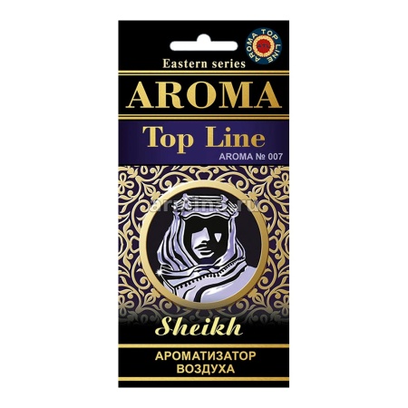 Ароматизатор "AROMA TOP LINE" бумажный №007 "SHEIKH" /уп-10/60