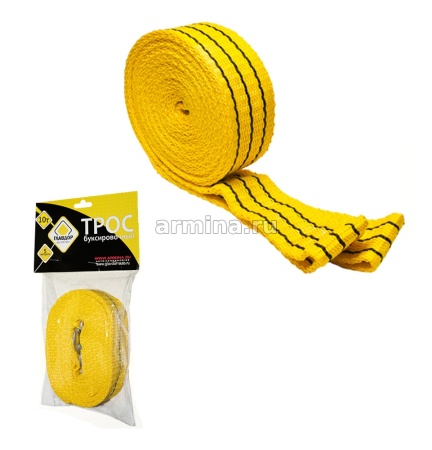 Трос буксировочный "ГЛАВДОР" GL-12, 10 т х 5 м, без крюков /25