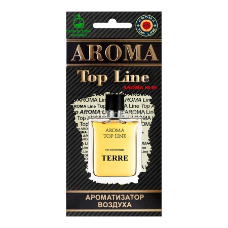 Ароматизатор "AROMA TOP LINE" бумажный №69 "Terre Hermes" /уп-10/60