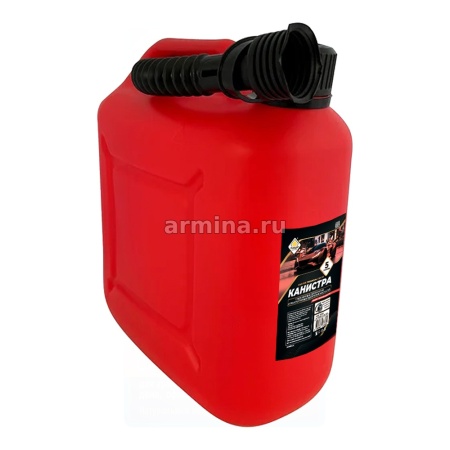 Канистра пластиковая для технических жидкостей "ГЛАВДОР" GL-320 красная,  5 л /24/192/960