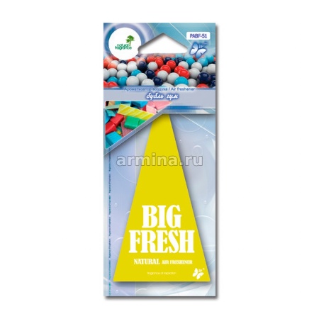 Ароматизатор "FKVJP" бумажный "BIG FRESH" PABF  51 "Бубль гум" /уп-10/200
