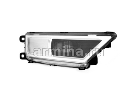 Фара противотуманная светодиодная "MTF Light" VW Tiguan, линза, 12В, 5000К, 8Вт, ЕСЕ /10