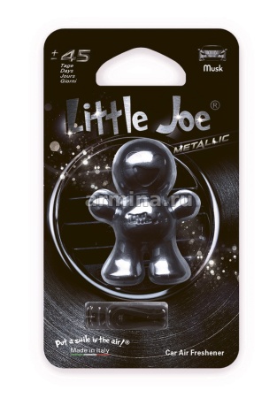 Ароматизатор "Little Joe METALLIC" на дефлектор "Anthrazit" Musk /блок 6/48
