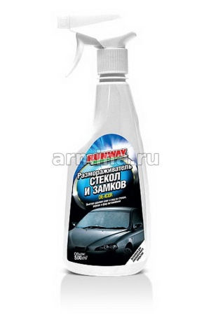 Размораживатель стекол и замков "RUNWAY" RW5059, 500 мл /12
