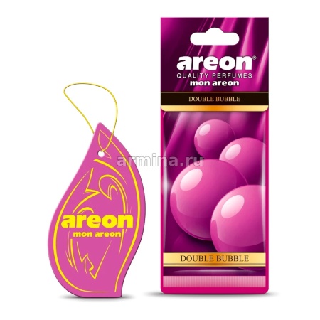 Ароматизатор "AREON" бумажный "MON AREON" Double Bubble /уп-20/360