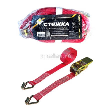 Стяжка груза "ГЛАВДОР" GL-343, 500 кг, 25 мм х 2,5 м /50