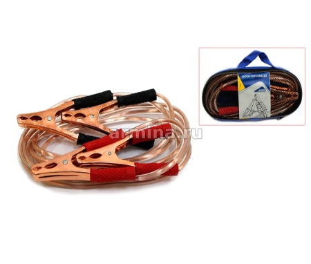 Провода пусковые "Nova Bright" 300А, 2,5 м, морозоустойчивые, силикон. обмотка, в сумке (37660) /24