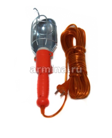 Фонарь переносной, гаражный 220V, без ламп, шнур 15 м /20