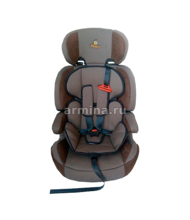 Кресло детское автомобильное "Kenga" LD01 коричневое, I-II-III группы, 3-12 лет, 9-36 кг