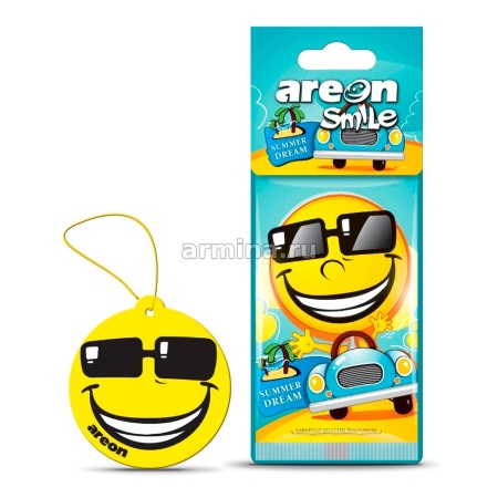Ароматизатор "AREON" бумажный "SMILE RING" Summer Dream /уп-20/120