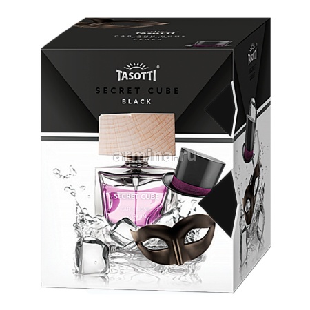 Ароматизатор "TASOTTI" спрей "SECRET CUBE" Black, 50 мл /16/48